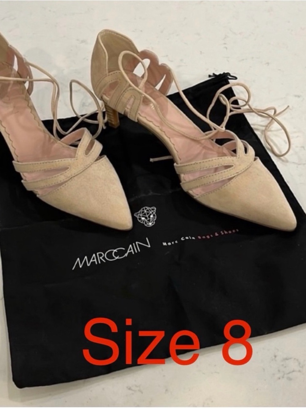 NWT Marc Cain lace-up pumps